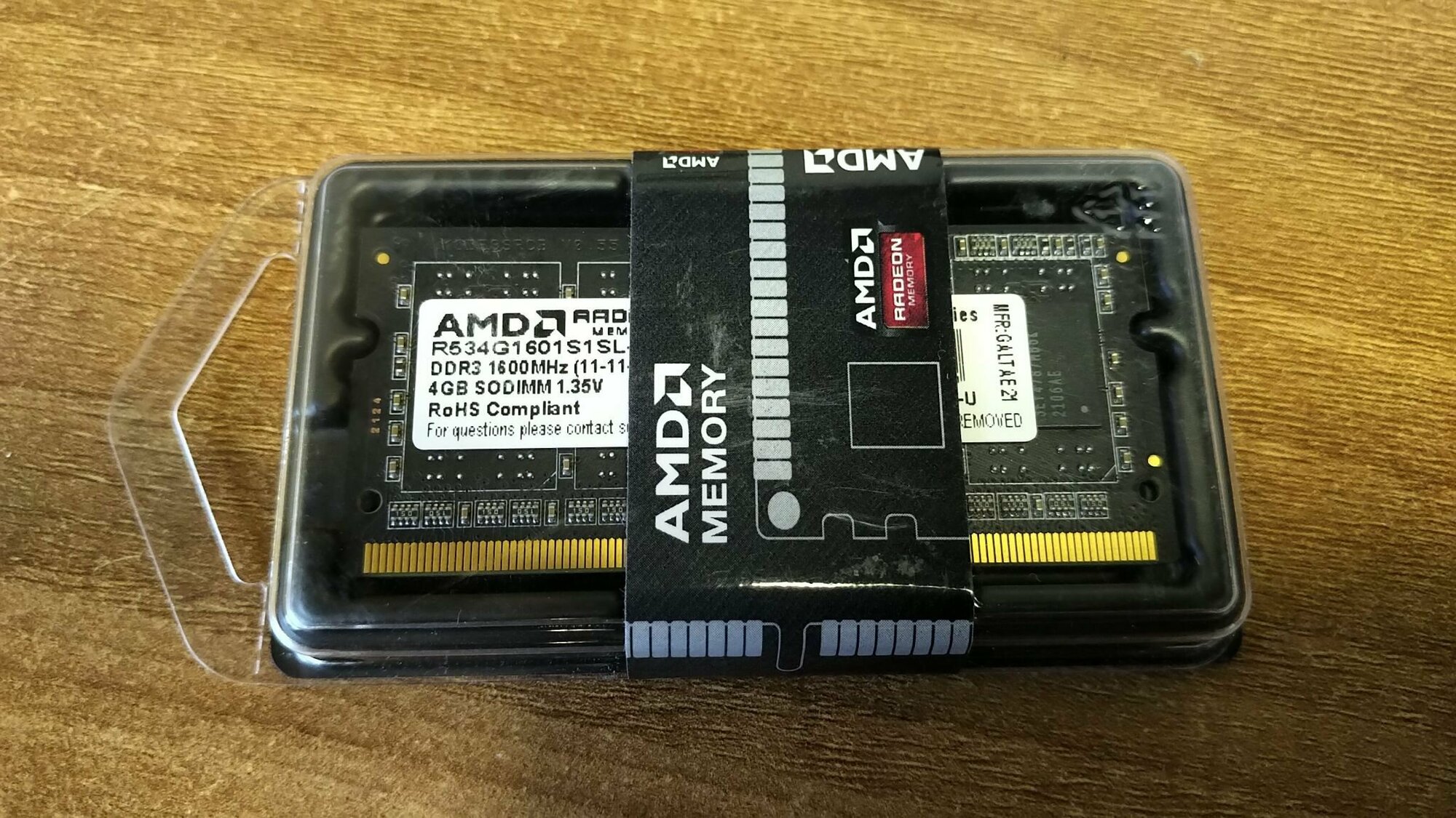 Память SoDimm AMD 1x4Gb DDR3 1600Mhz (R534G1601S1SL-U) - фото №14