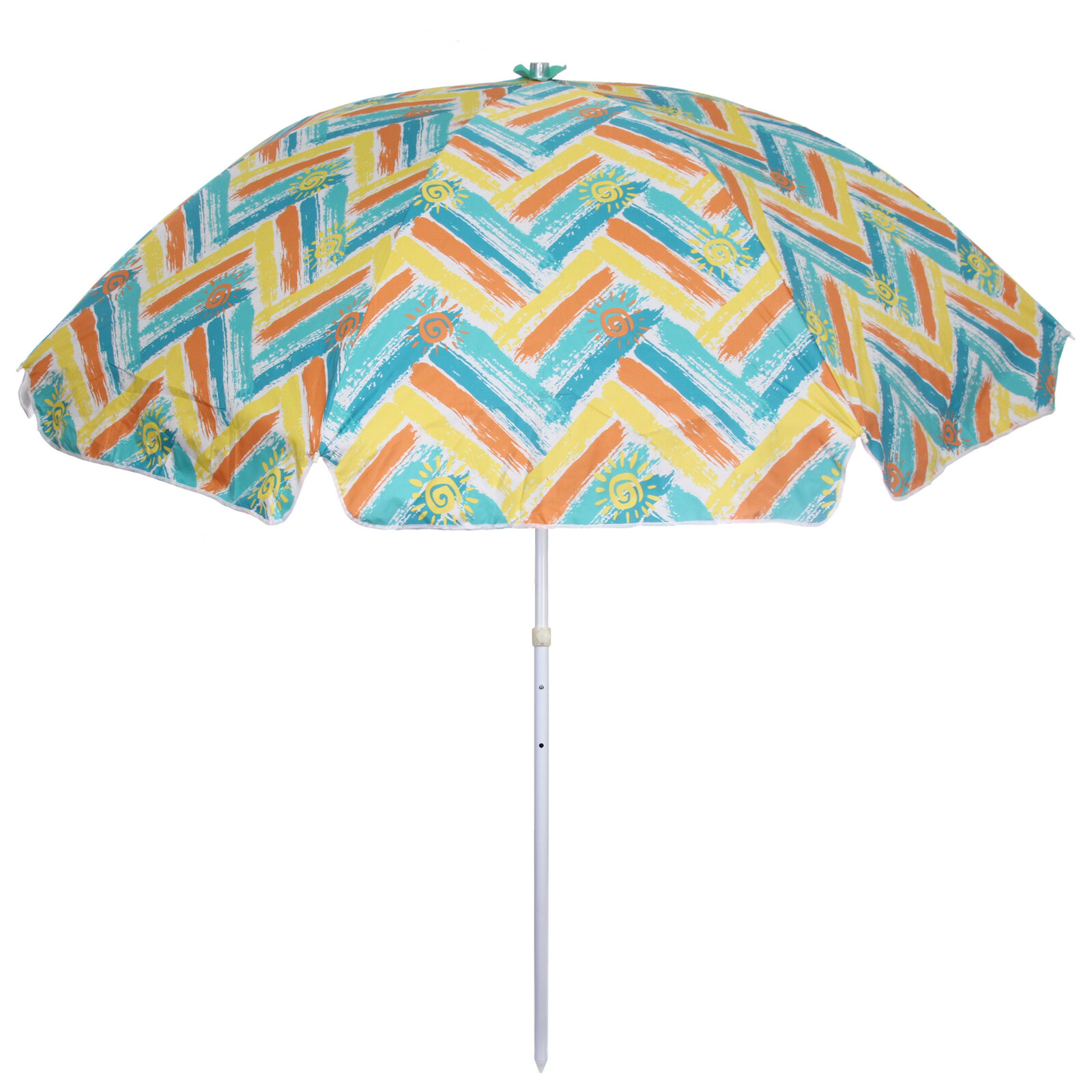 Зонт пляжный D=240 см, h=220 см, «Принт АРТ10025-4», с наклоном и покрытием от нагрева, ДоброСад - фотография № 3