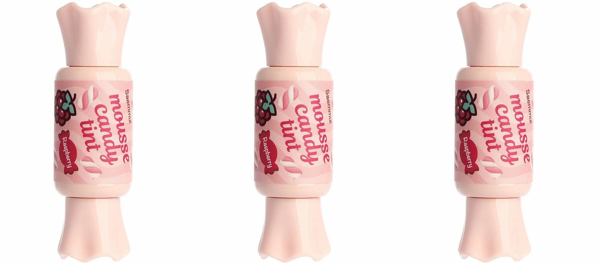 THE SAEM Тинт для губ 13 Saemmul Mousse Candy Tint 13 Raspberry Mousse, 8 гр, 3 шт