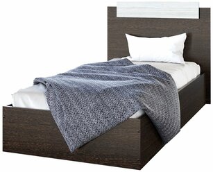 Кровать Эко сп.м. 90х200 см, Венге/Лоредо (настил в комплекте)