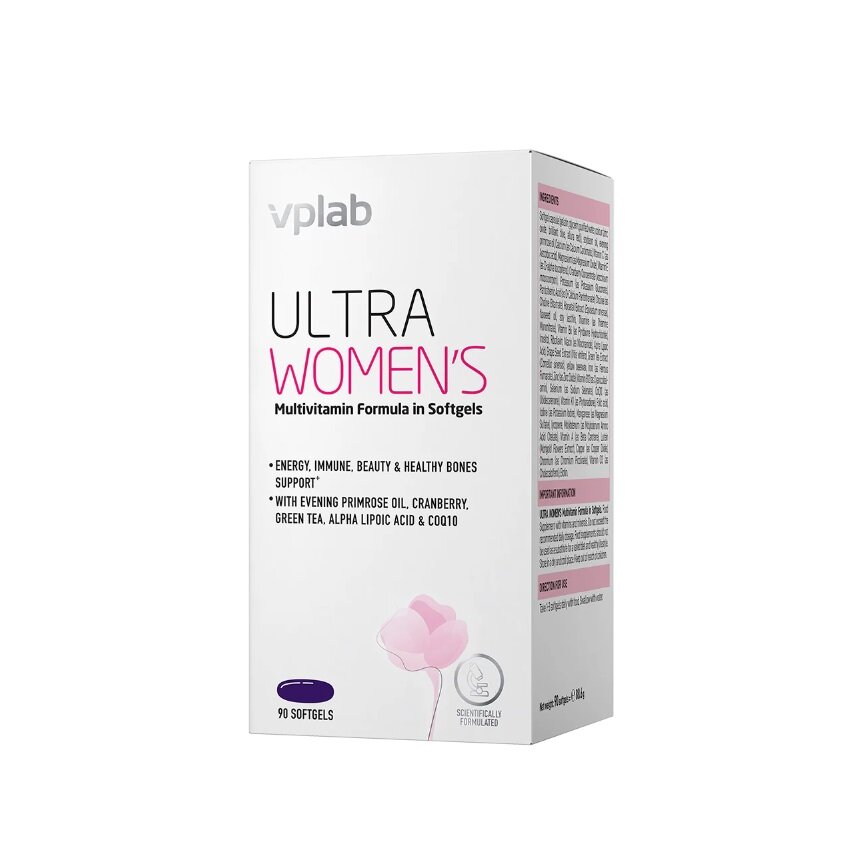 Витамины для женщин VPLab Ultra Women’s Multivitamin Formula (90 мягких капсул) — фото 1