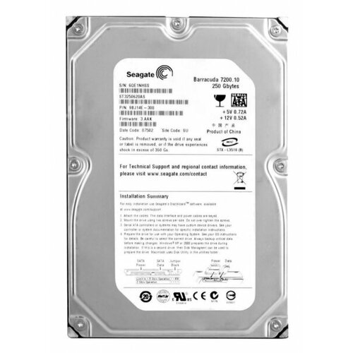 Жесткий диск Seagate 98J14E 250Gb SATAII 35 HDD 4910₽