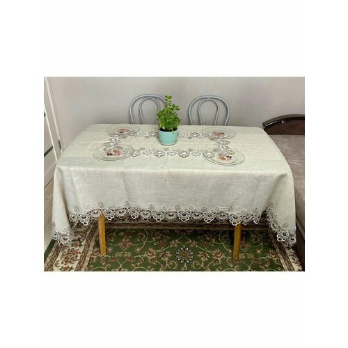 Скатерть Тканевая 150х220см, Lion