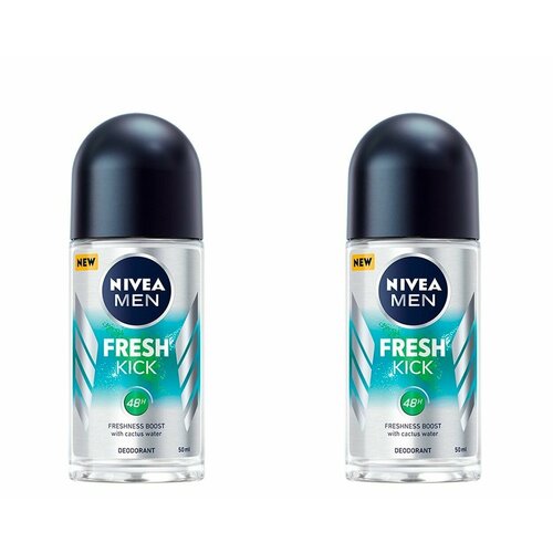 Nivea MEN Дезодорант-антиперспирант шариковый Fresh Kick 50 мл, 2уп.