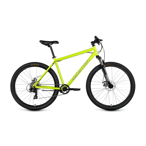 Велосипед горный FORWARD Sporting 2.0 disc 27.5" 17" 8 (1x8) ск. ярко-зеленый/серебристый RB3R78136BGNXSR 2023