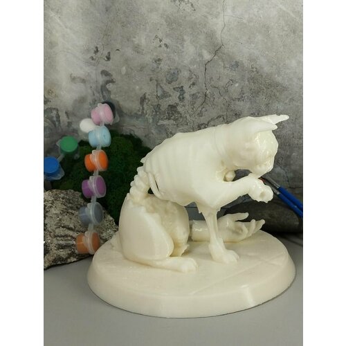 Кот-людоед 3D фигурка для раскрашивания