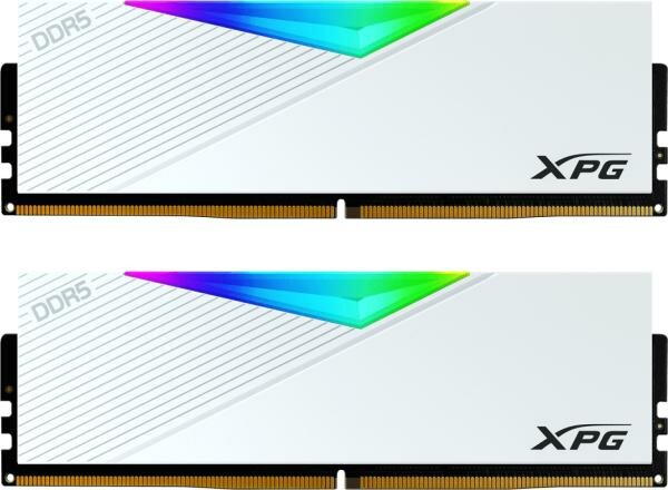 Оперативная память для компьютера 32Gb (2x16Gb) PC5-51200 6400MHz DDR5 DIMM Unbuffered CL32 ADATA XPG Lancer RGB AX5U6400C3216G-DCLARWH