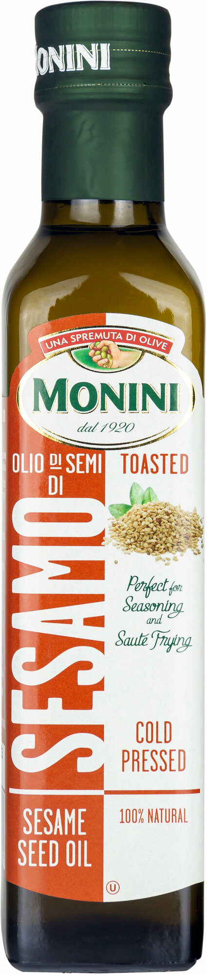 Масло кунжутное Monini Sesame seed Oil нерафинированное, 0,25 л