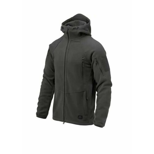 куртка флисовая helikon tex liberty 390g shadow grey xl Куртка флисовая PATRIOT Mk 2 Hybrid, цвет Shadow Grey/Black 2XLR (Helikon-Tex)
