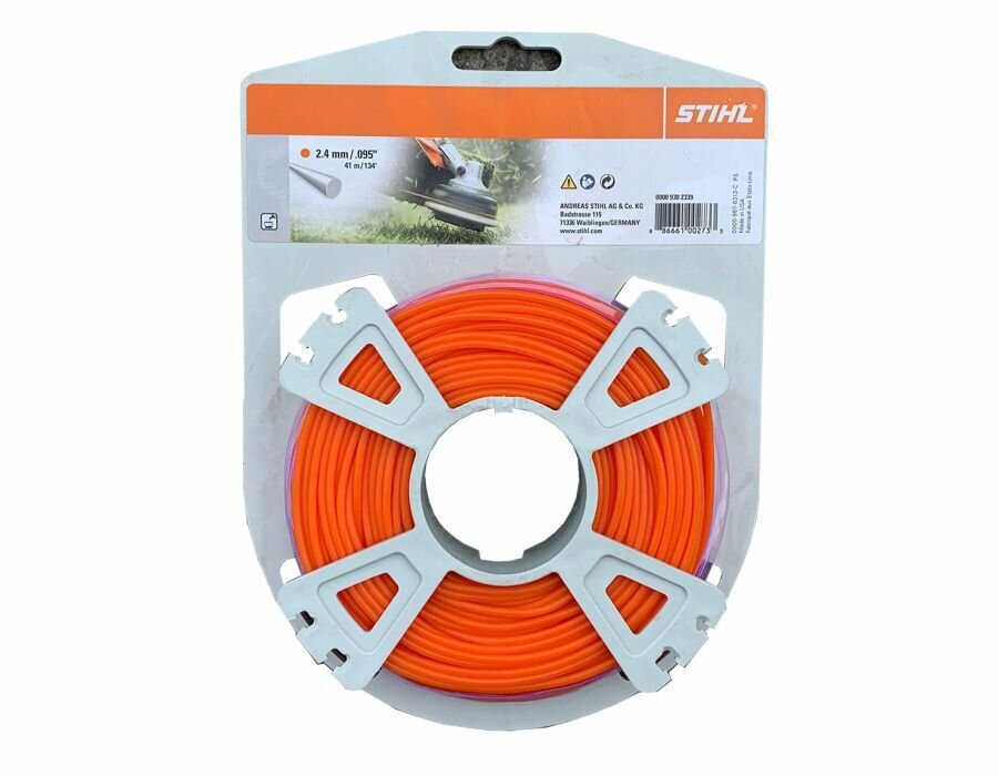Леска для триммера 2,4 мм х 14,9 м, спирального сечения, STIHL