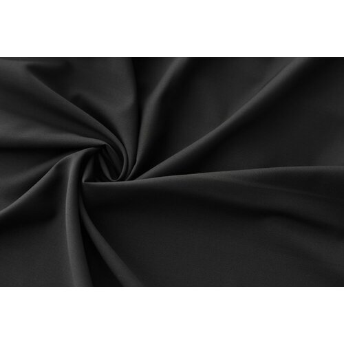 Ткань костюмная шерсть чёрная