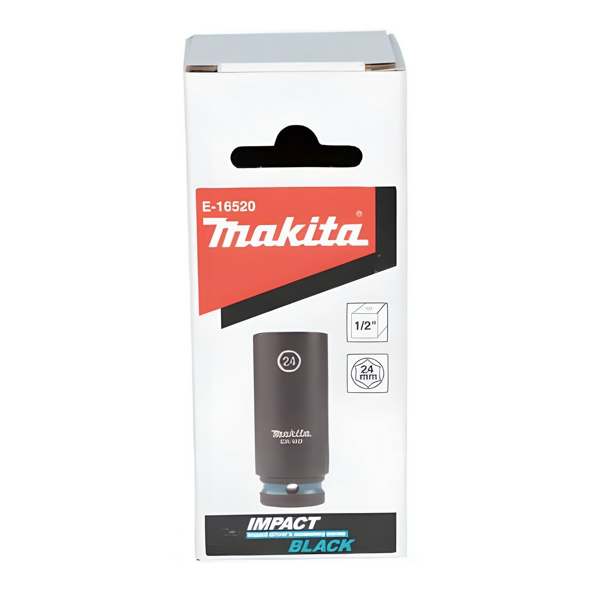Ударная удлиненная торцовая головка Makita Impact Black 1/2" 24x81, 5 мм , - фото №6