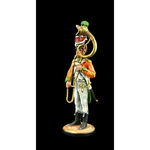 Оловянный солдатик SDS: Музыкант с тромбоном, оркестр 9-го полка линейной пехоты, 1807 г.