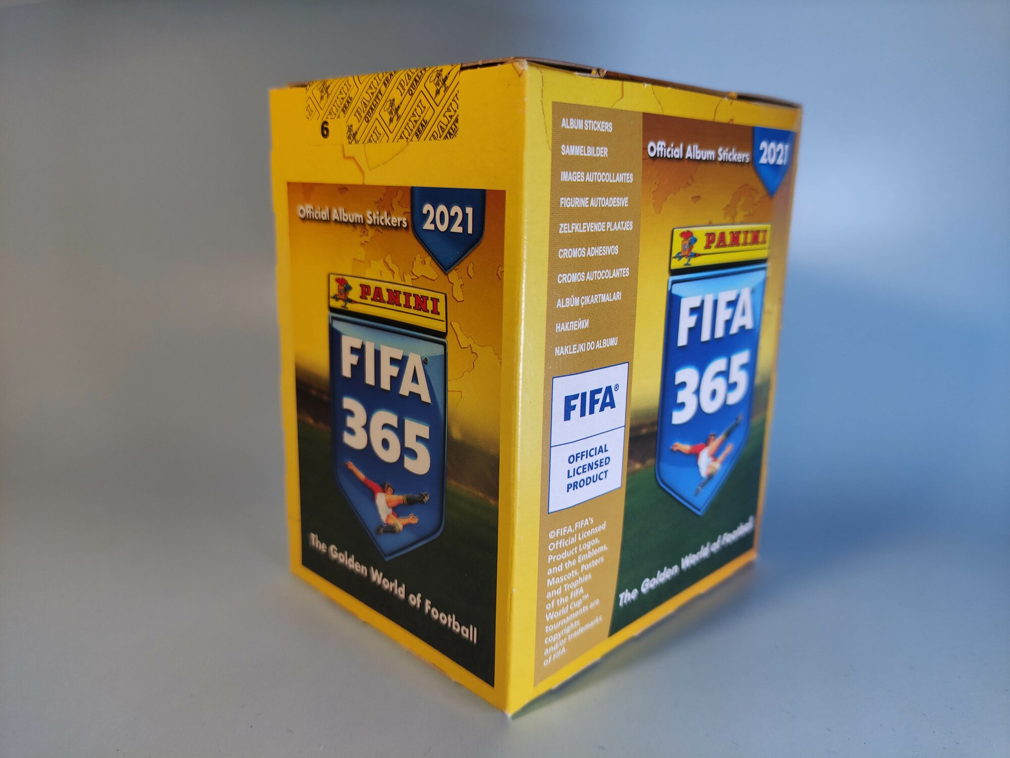 Блок (50 пакетиков) наклейки panini FIFA 365 2021
