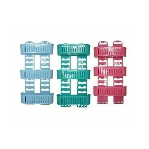 Полка для ванной комнаты 3-х ярусная прямая регулируемая высота полок 1200₽