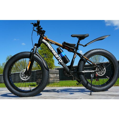 Велосипед Фэтбайк SPR Richiesto 24 Горный Спортивный Взрослый Подростковый оранжевыйчерный матовый модель 2024 2710000₽