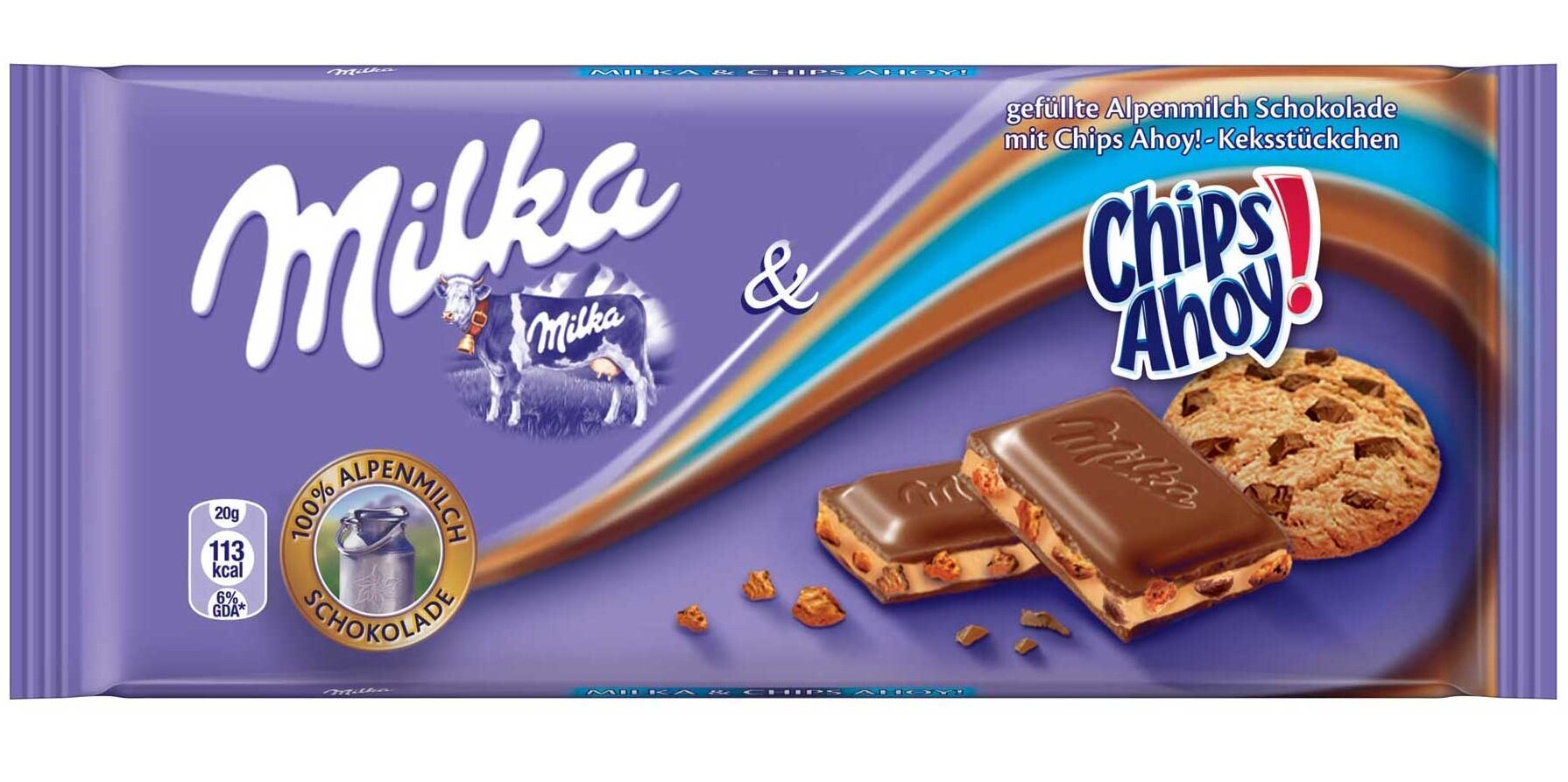 Шоколадная плитка Milka Chips Ahoy / Милка Чипс Ахой 100 г. (Германия)