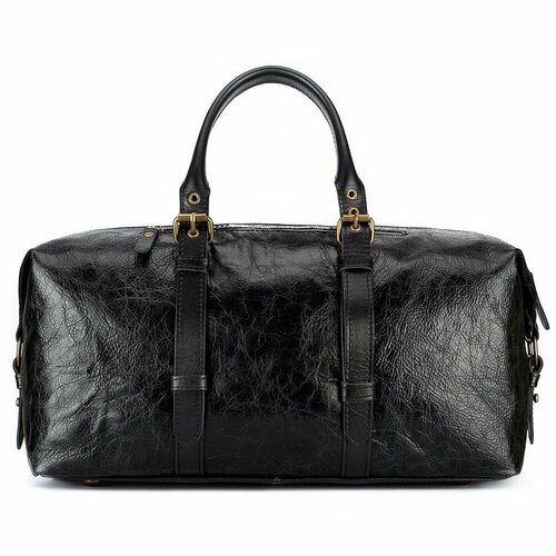 Сумка дорожная Кожинка, 20 л, 45х20х45 см, ручная кладь, черный