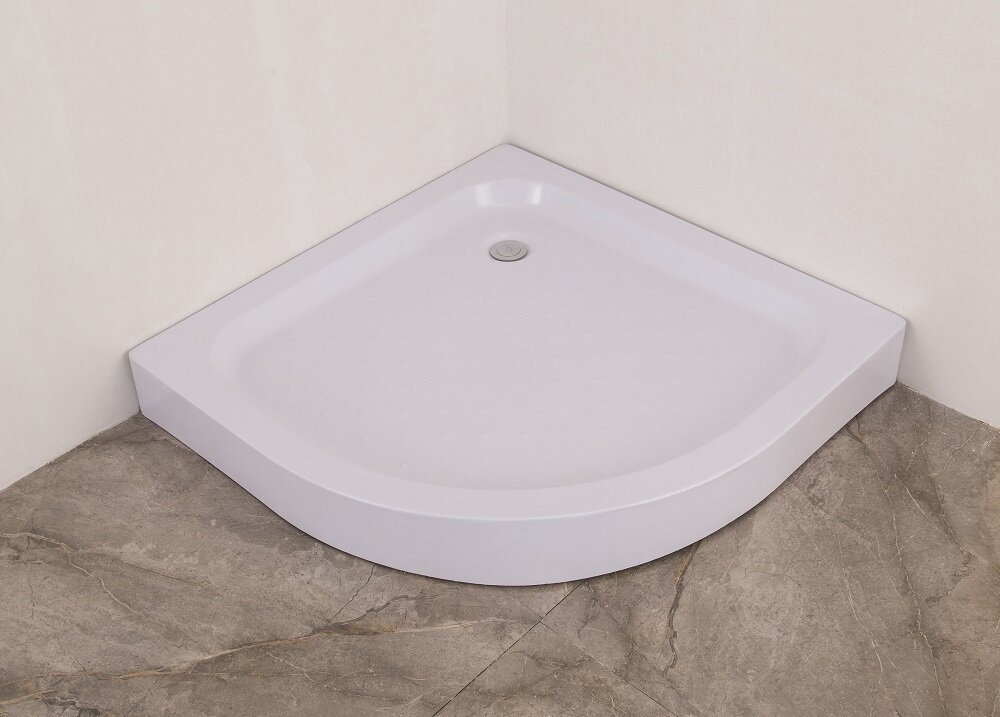 фото Душевой поддон четверть круга Agger 01GR080tcr/t 80 см белый