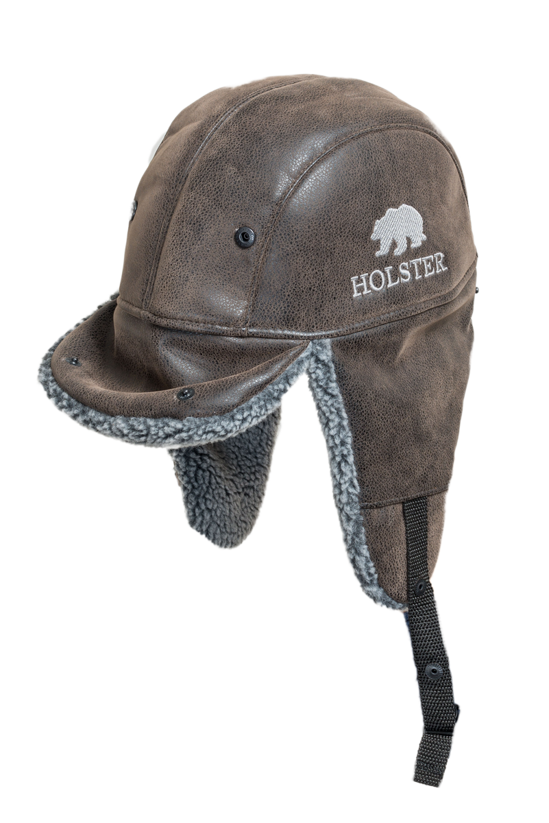 Шапка-ушанка Holster Авиатор для мужчин и женщин, размер 59-60, коричневый — фото 1