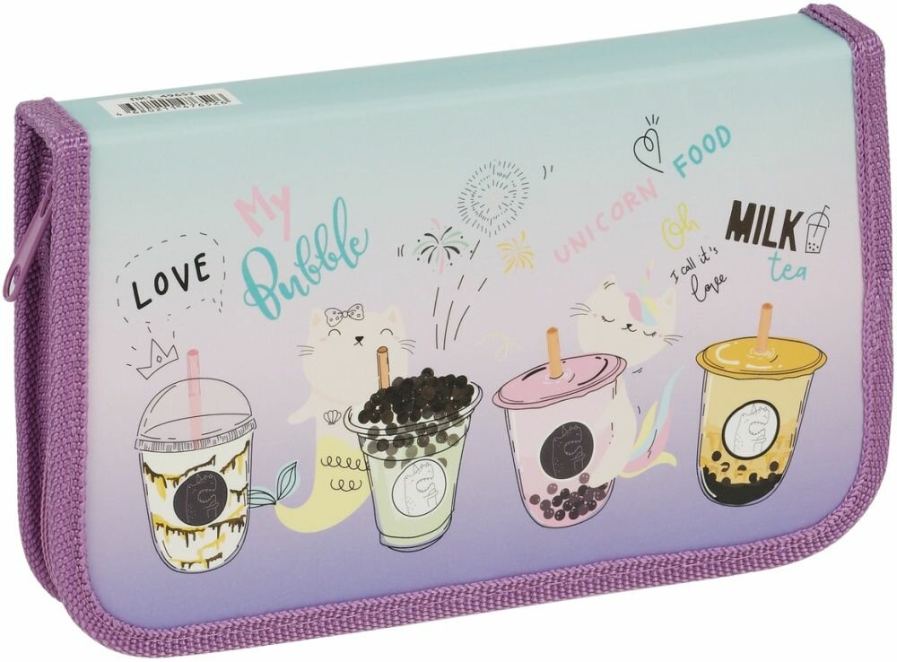 Пенал ArtSpace ПК1_49652 Bubbles 190х115мм 1 отделение