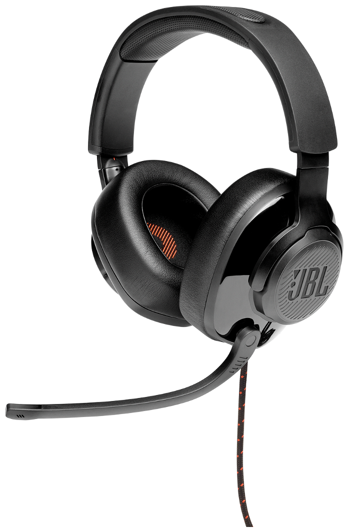 Гарнитура игровая JBL Quantum 300, для ПК и игровых консолей, мониторные, черный [jblquantum300blk]