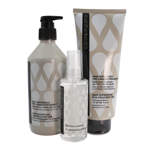 Набор для ухода за волосами HAIR SUPERFOOD Contempora Barex шампунь 500 мл маска 350 мл флюид 100 мл 4956₽