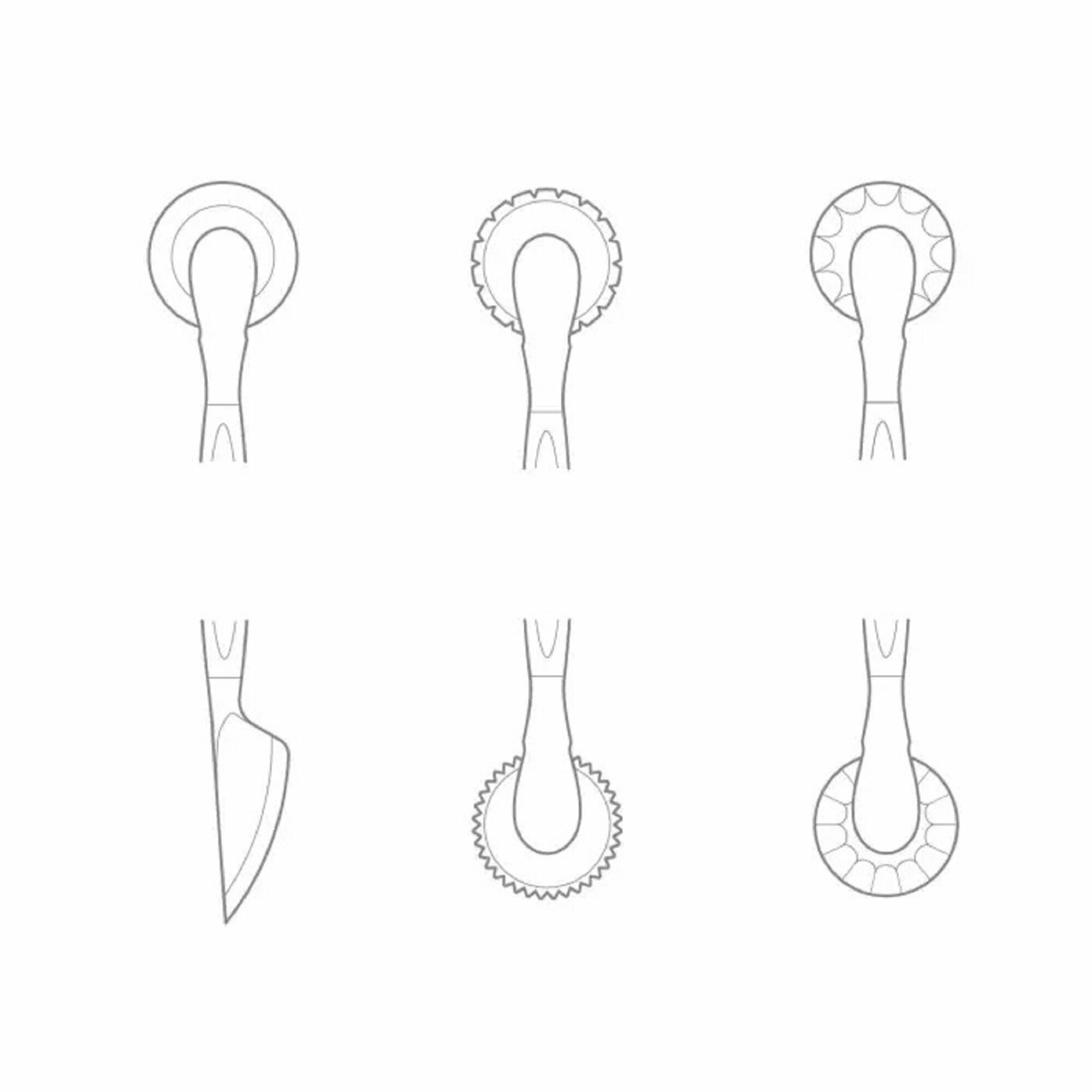 Набор приспособлений для моделирования кондитерских украшений Tescoma DELICIA, 3 шт. — фото 1