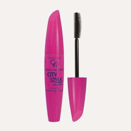 Изображение товара Тушь для ресниц Golden Rose "City Style Mega Volume", удлиняющая, черная, 9 мл