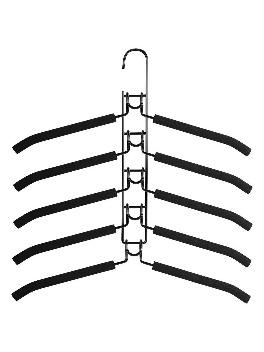 Вешалка-плечики трансформер, размер 38-44, черный