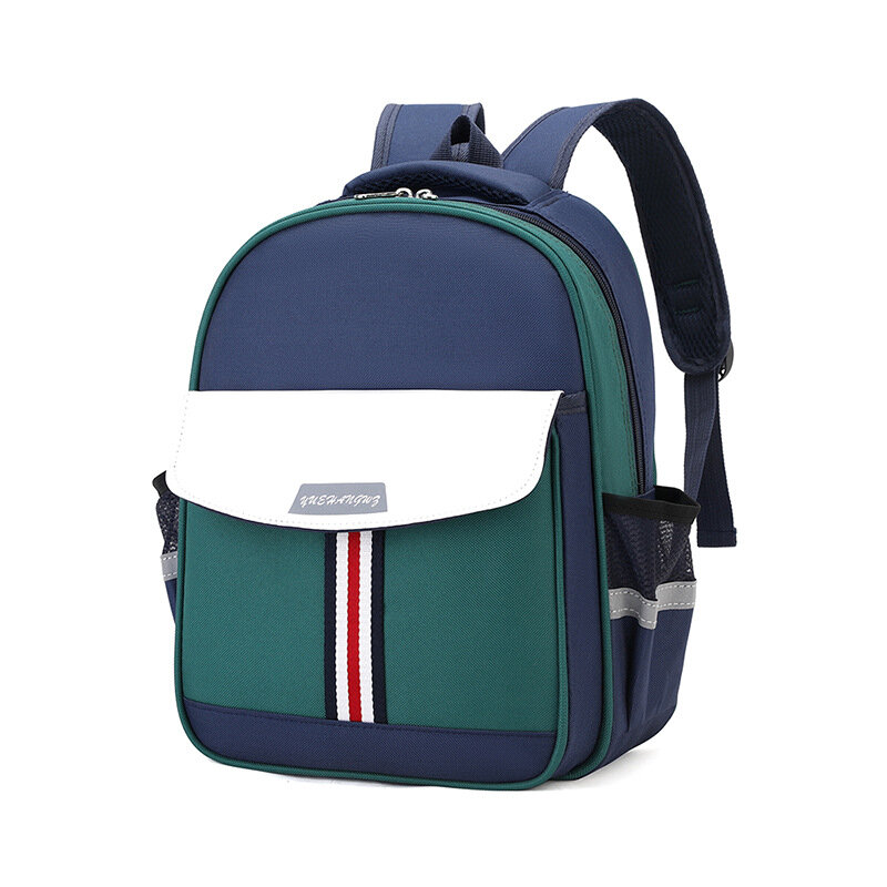 Рюкзак, для девочек 2-5 лет, дышащий, нейлон, синий с зеленым