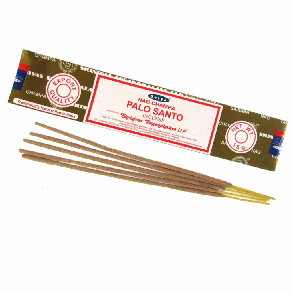 Аромапалочки Пало Санто Сатья, Palo Santo Satya, 2 кор. по 15 палочек