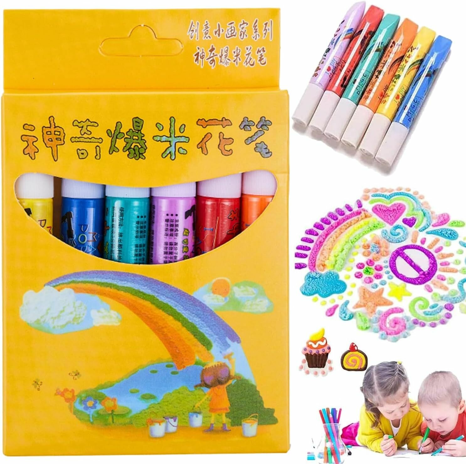 Акварель-Цветн ручек-Magic Popcorn Pen -CA