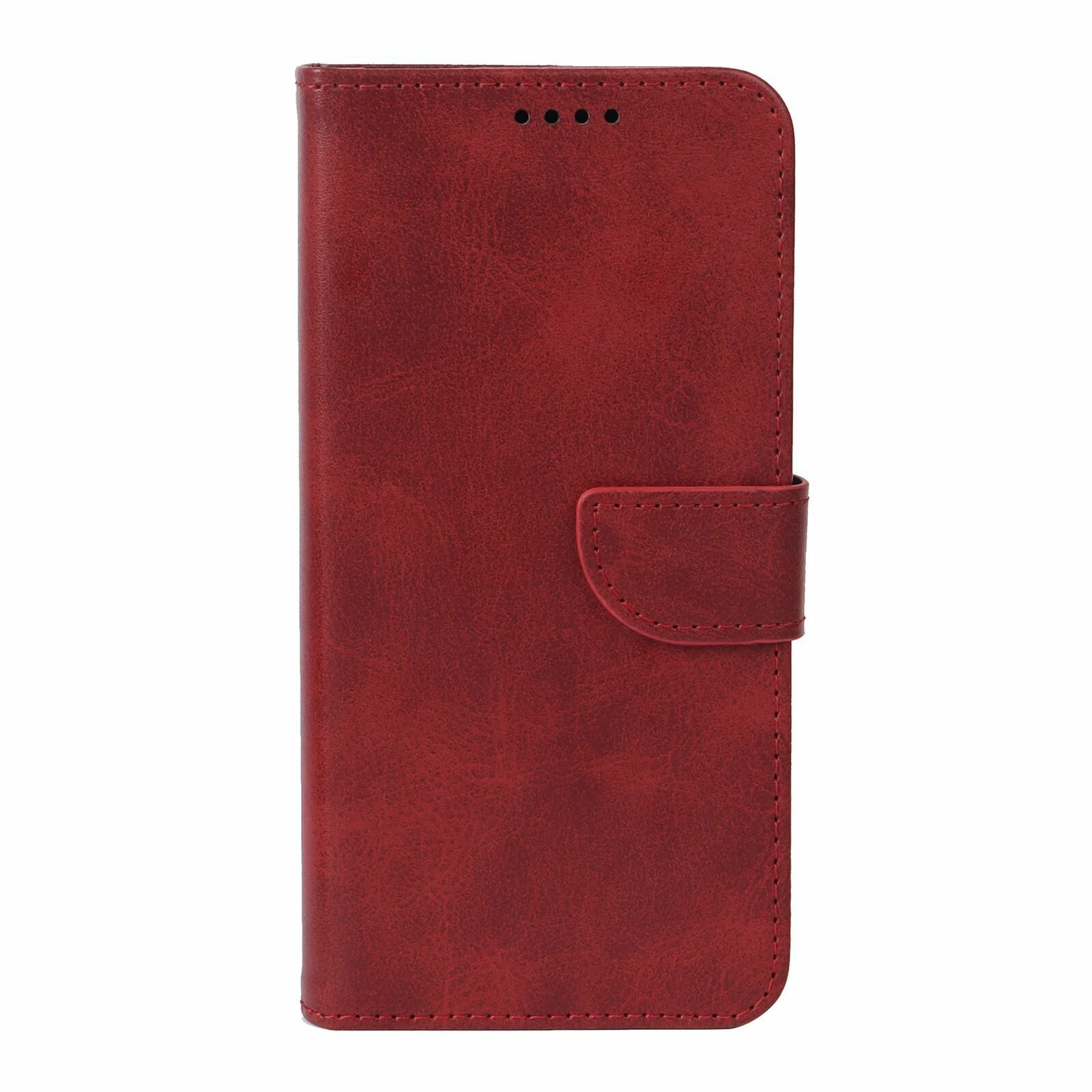 Чехол-раскладушка AYSI, для Redmi Note 12, искусственная кожа, красный