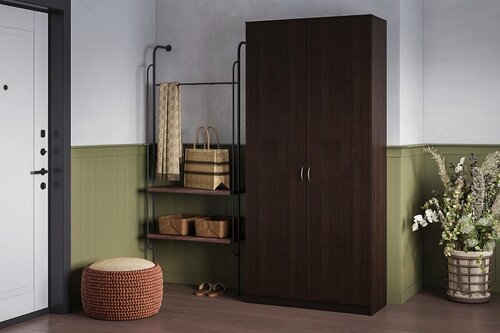 Изображение товара Шкаф распашной МебельЛэнд24 Лайт-2 Венге 100x50x230 для одежды двухдверный