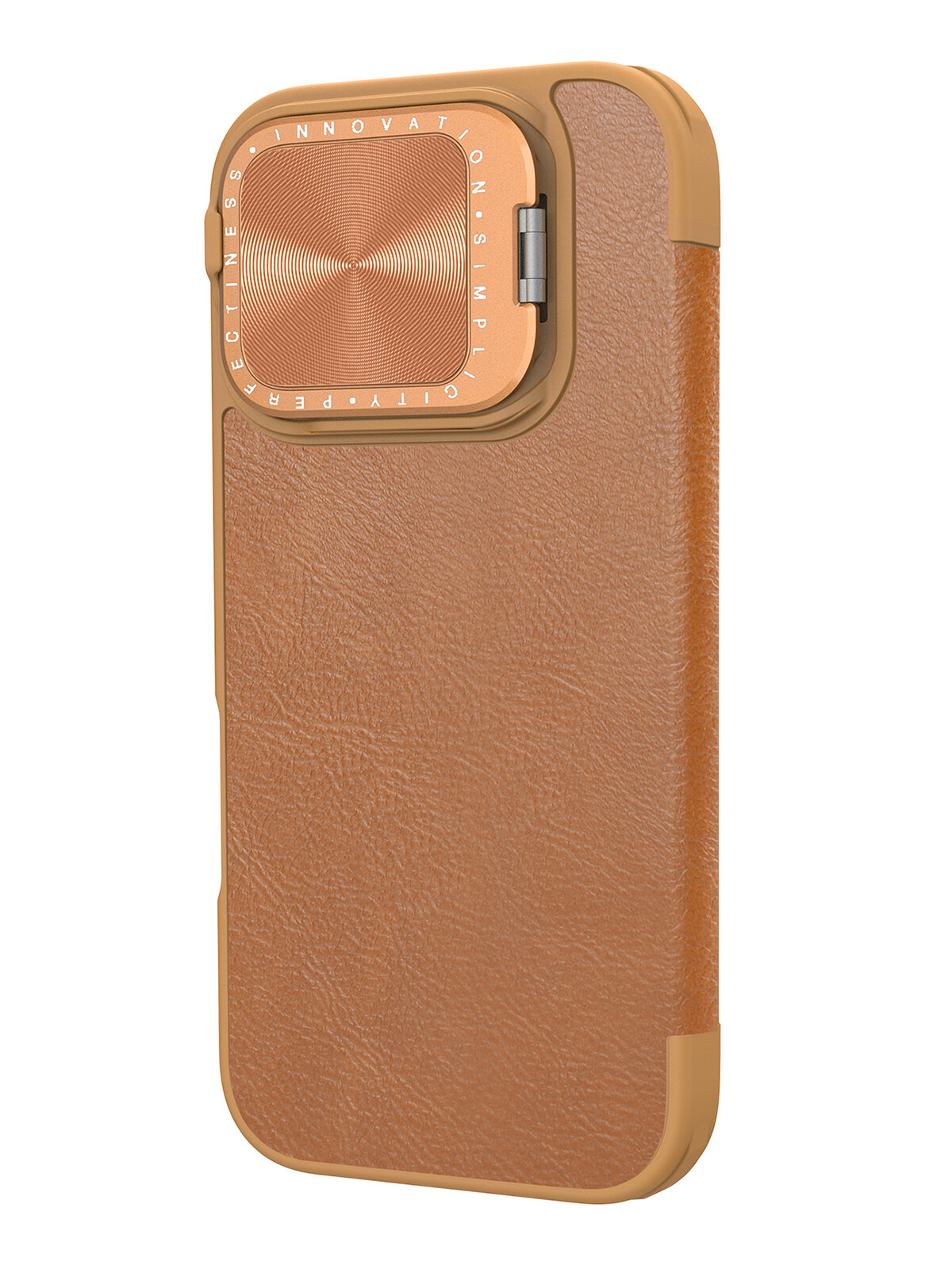Nillkin для iPhone 16 Pro Max чехол QIN ProP Booktype Brown — фото 1