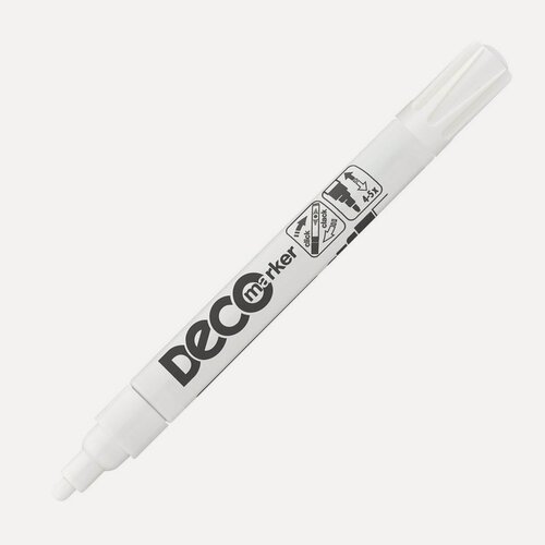 Изображение товара Маркер-краска ICO Deco (2-4мм, белый) пластик, 1шт.