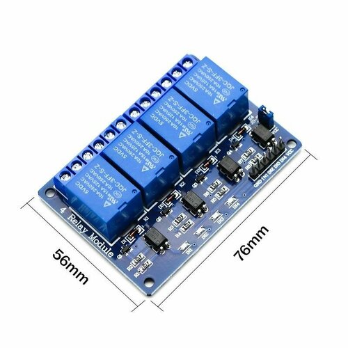 Модуль реле 5В 4-канала электромеханическое для Arduino SDR-05VDC-SL-C