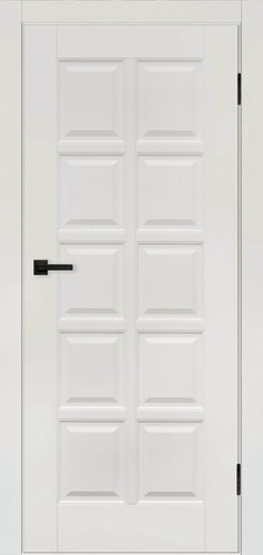 Изображение товара Дверь межкомнатная комплект с коробкой и наличниками Турин-13 без стекла, белая эмаль, 700х2000мм