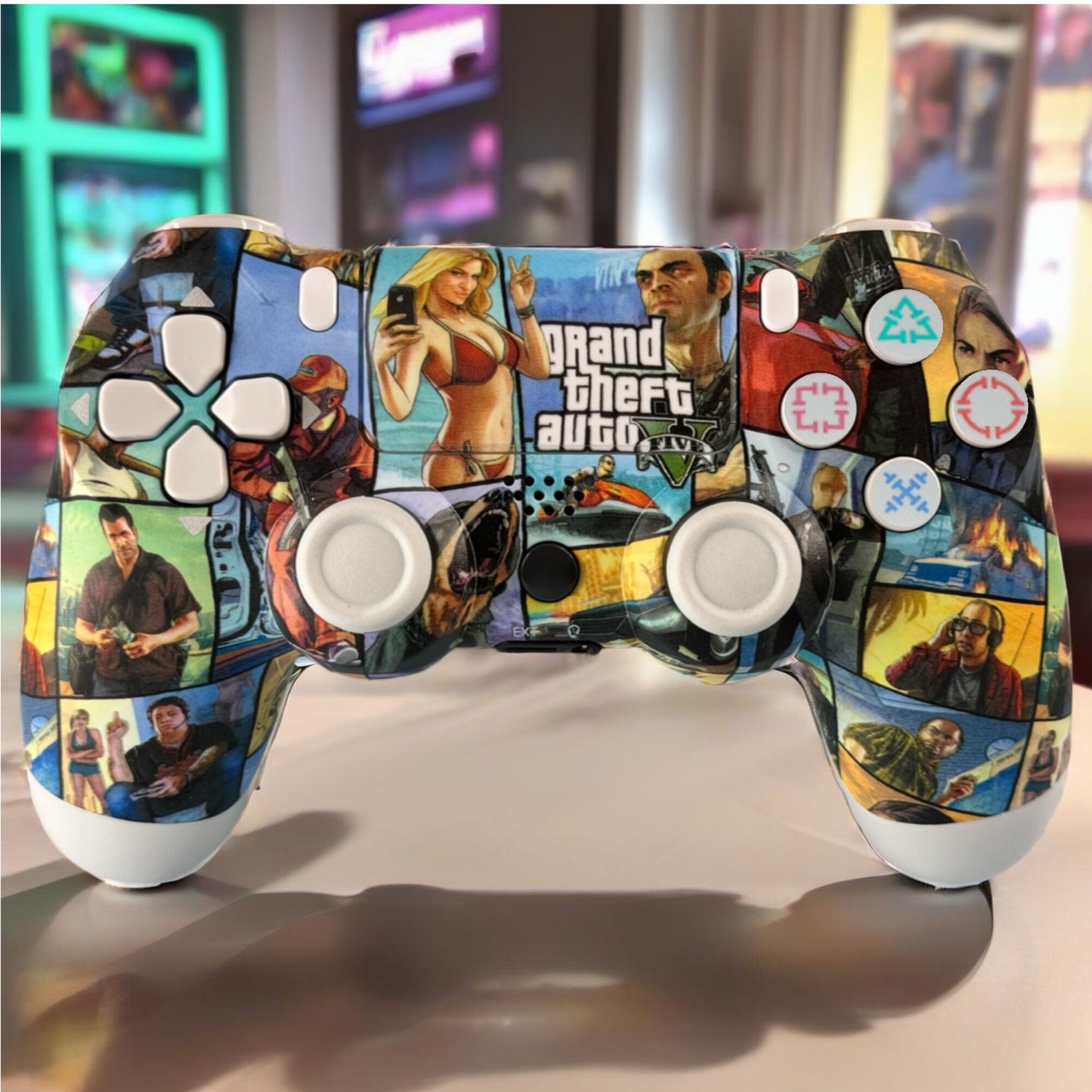 Геймпад для 4 "Grand Theft Auto V" Беспроводной Джойстик для 4/ПК/Смартфон/Ноутбук