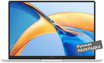 14" Ноутбук Honor MagicBook X14 1920x1200 FRI-H56, AMD Ryzen 5 7640HS (4.3 ГГц), RAM 16 ГБ LPDDR5x, SSD 512 ГБ, AMD Radeon 760M, Windows 11 Pro + MS Office 2021 Pro, Серебристый, Русская раскладка