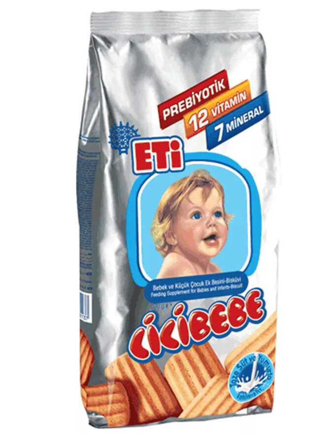 Печенье молочное для детей  ETI   Bebek Biskuvisi  400г