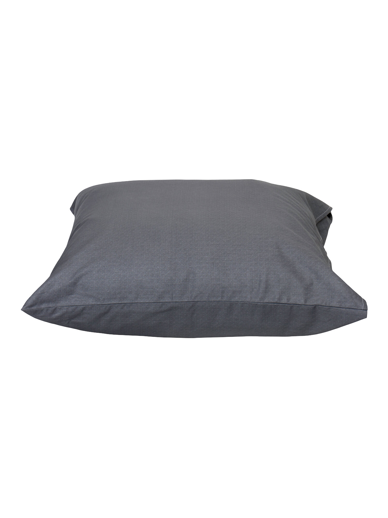 Темно-серая (однотонная) наволочка супер-сатин, с клапаном, мягкая, без катышков, 1 шт, 70x70 см — фото 1