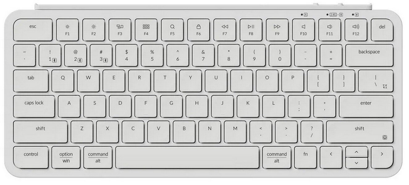 Беспроводная ультратонкая клавиатура Keychron B1 Pro, 77 клавиш, ножничные переключатели, цвет Ivory White