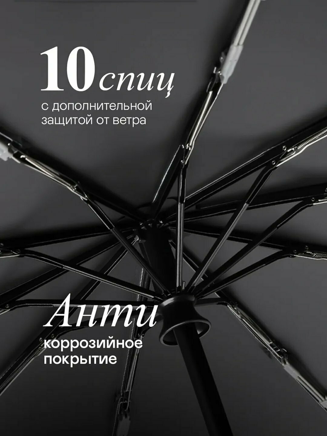 Смарт-зонт , 03 серый — фото 1