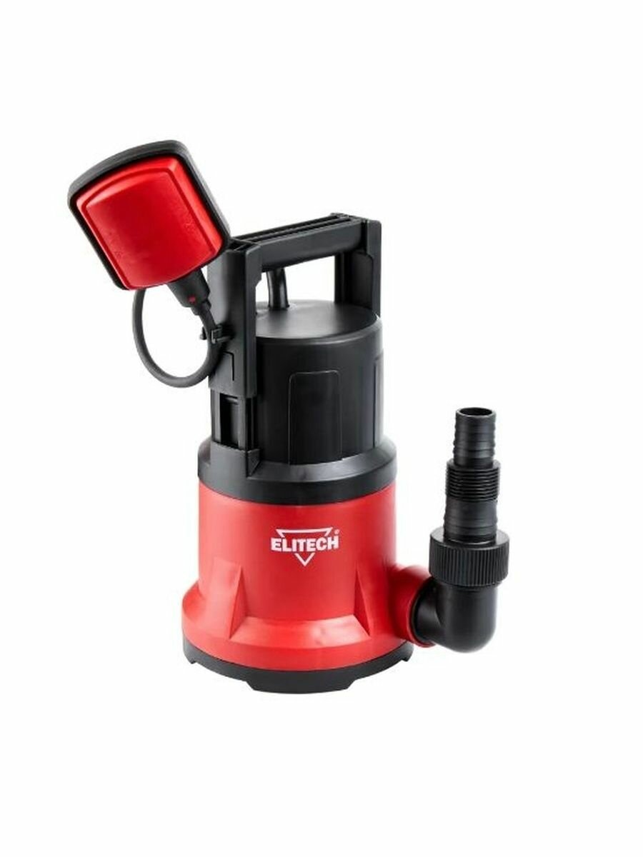 Насос погружной дренажный ELITECH НПД 550-5П (550Вт Н8м чистая вода пластиковый корпус)