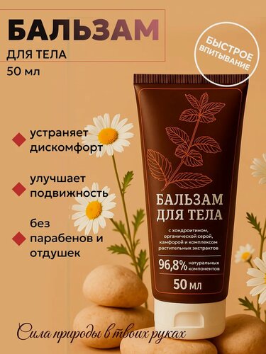 Изображение товара Дегтярный бальзам, на основе дёгтя, для лечения остеохондроза