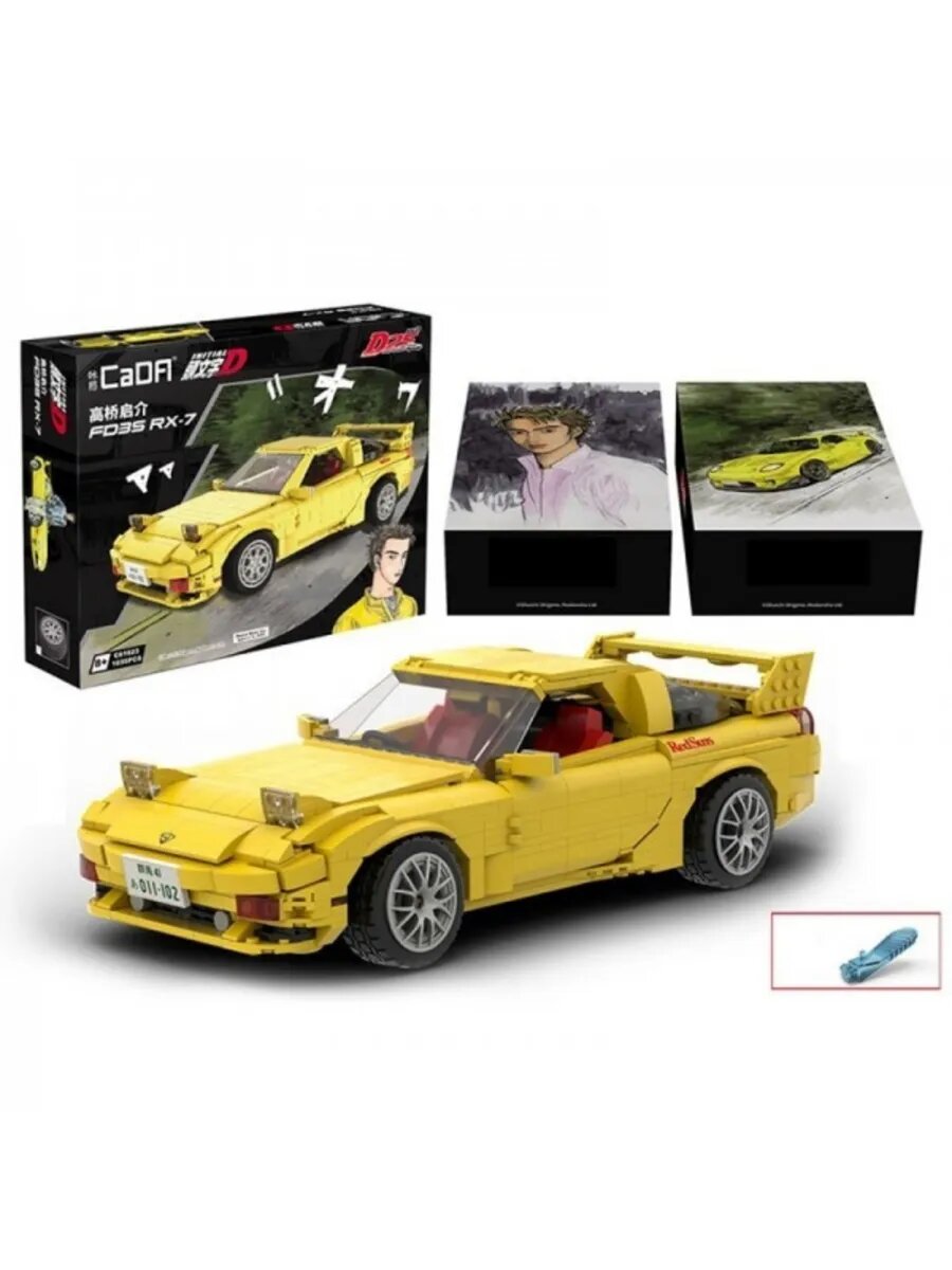 Конструктор Mazda RX-7 FD3S, 1655 элементов C61023W