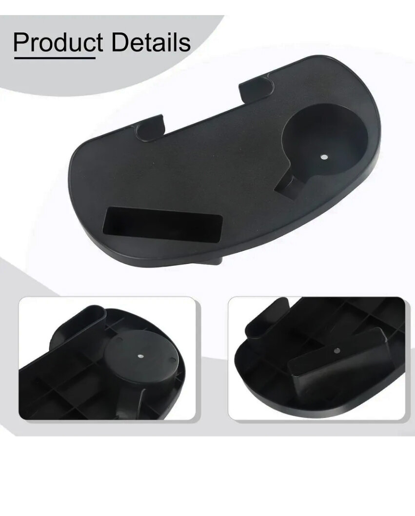 Подстаканник для шезлонга, универсальный, черный — фото 1