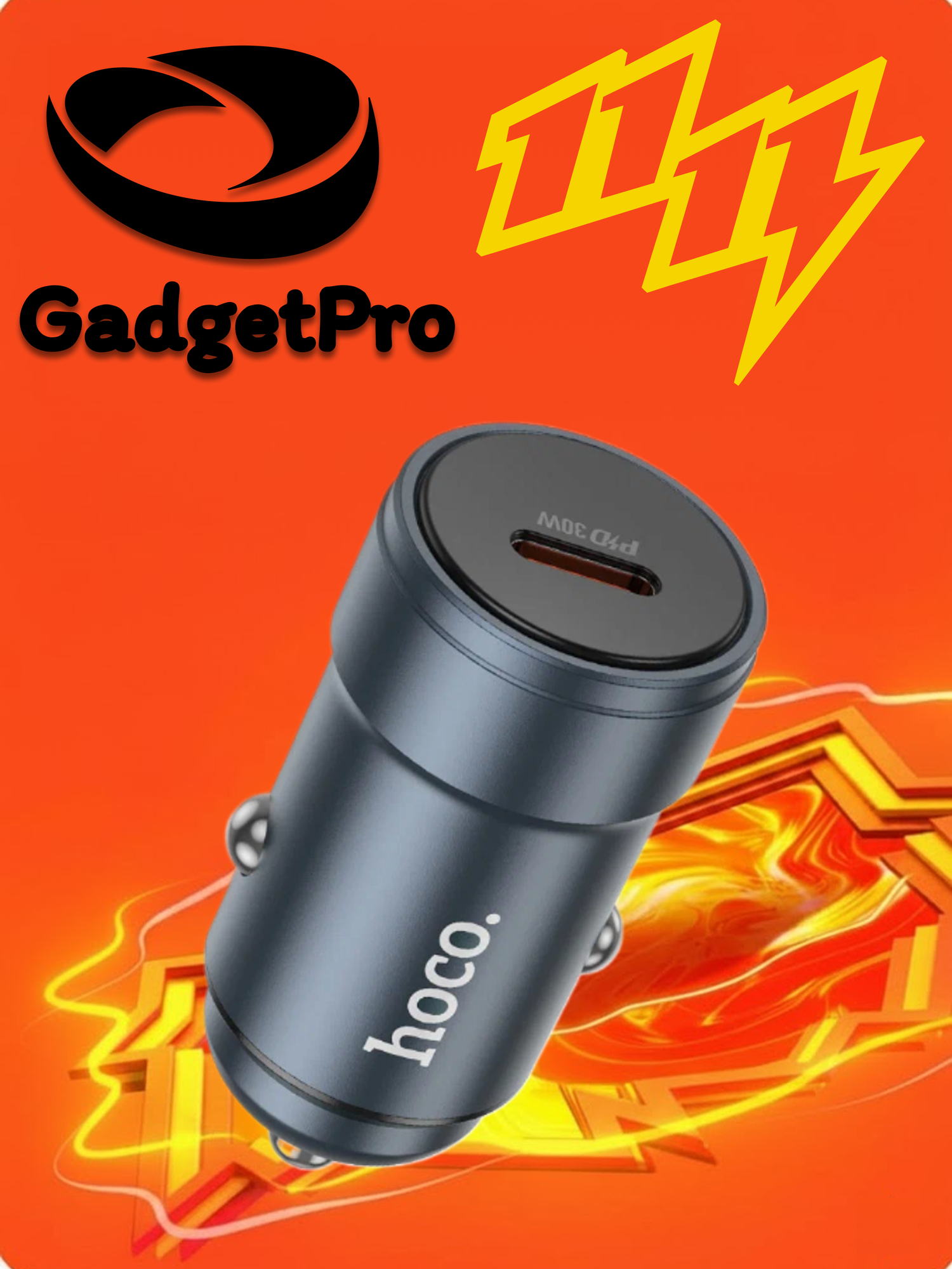 Автомобильное зарядное устройство Hoco Z57 (без кабеля) черного цвета: быстрая зарядка, надежное устройство